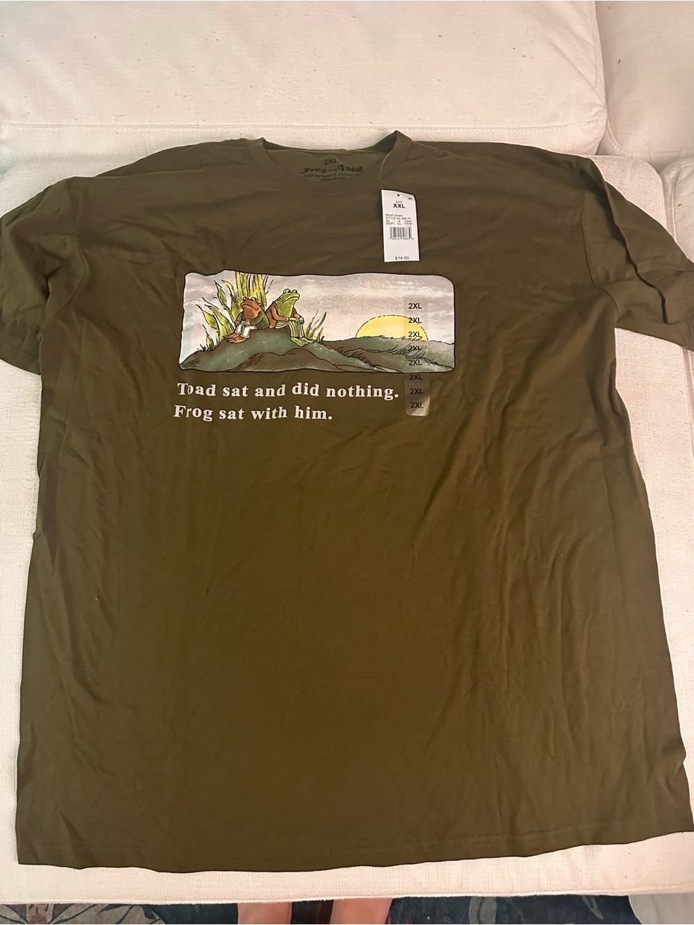 Life Is Good Olive Green Short-Sleeve Graphic Tee - Frog & Toad